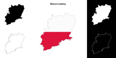 Bierun-Ledziny ilçesi ana hat haritası seti