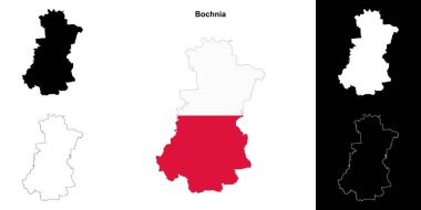 Bochnia ilçe haritası seti