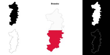 Brzesko ilçesi ana hat haritası seti