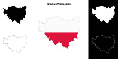 Grodzisk Wielkopolski ilçesinin ana hat haritası ayarlandı