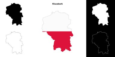 Kluczbork ilçesi ana hat haritası seti