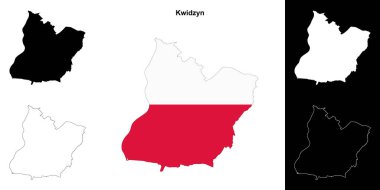 Kwidzyn ilçesi ana hat haritası seti