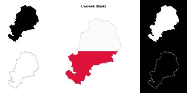 Lwowek Slaski ilçesinin ana hat haritası ayarlandı