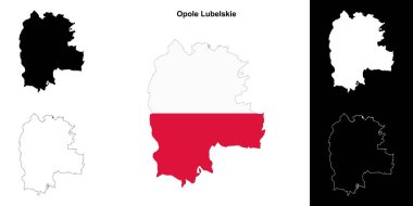 Opole Lubelskie ilçe haritası seti