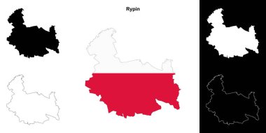 Rypin ilçesi ana hat haritası seti