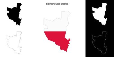 Siemianowice Slaskie ilçesinin ana hat haritası ayarlandı