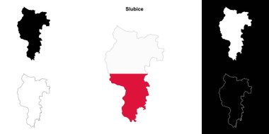 Slubice ilçesi ana hat haritası seti