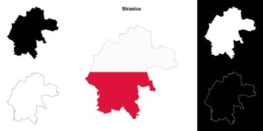 Strzelce ilçesi ana hat haritası seti