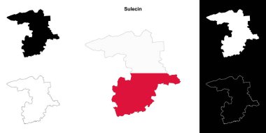Sulecin ilçesi ana hat haritası seti