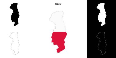 Tczew ilçesi ana hat haritası seti