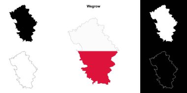 Weegrow ilçesi ana hat haritası seti