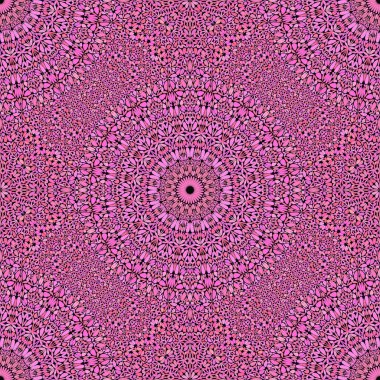 Pembe doğulu dikişsiz bahçe mandala desenli arka plan tasarımı