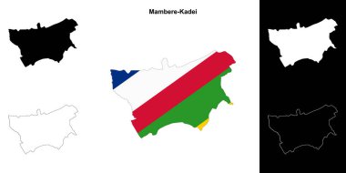 Mambere-Kadei ilçe ana hatları haritası ayarlandı