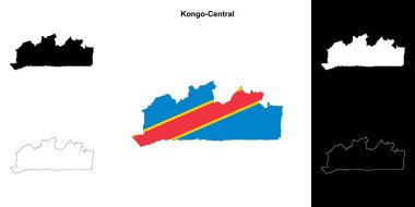 Kongo-Central eyalet ana hat haritası seti