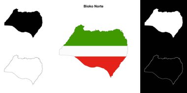 Bioko Norte eyalet ana hat haritası seti
