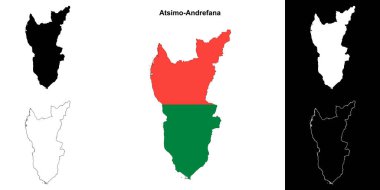 Atsimo-Andrefana bölge ana hatları haritası ayarlandı