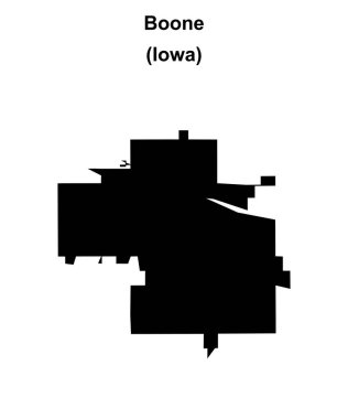 Boone (Iowa) boş ana hat haritası