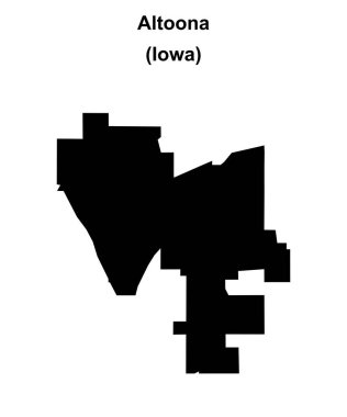 Altoona (Iowa) boş ana hat haritası