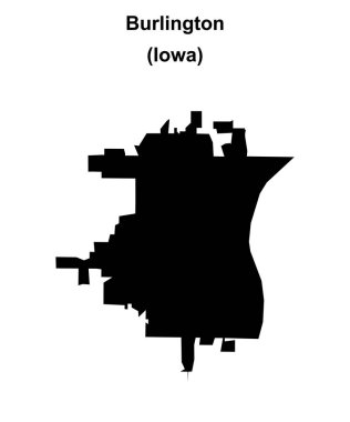 Burlington (Iowa) boş ana hat haritası