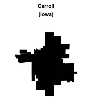 Carroll (Iowa) boş ana hat haritası