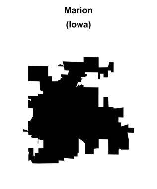 Marion (Iowa) boş ana hat haritası