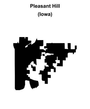 Pleasant Hill (Iowa) boş ana hat haritası