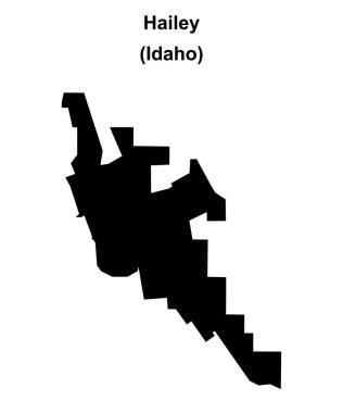 Hailey (Idaho) boş ana hat haritası