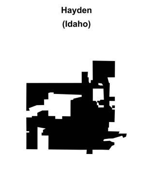Hayden (Idaho) boş ana hat haritası