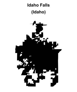 Idaho Şelaleleri (Idaho) boş ana hat haritası