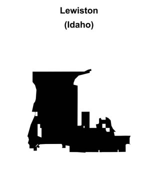 Lewiston (Idaho) boş ana hat haritası