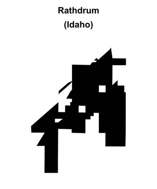 Rathdrum (Idaho) boş ana hat haritası