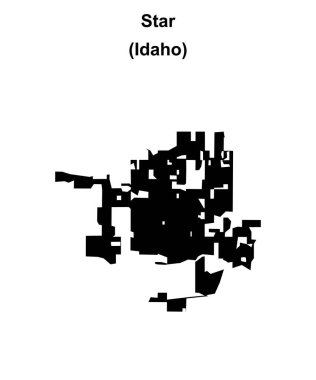 Yıldız (Idaho) boş ana hat haritası