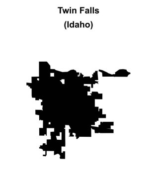 Twin Falls (Idaho) boş ana hat haritası