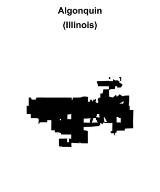 Algonquin (Illinois) boş ana hat haritası