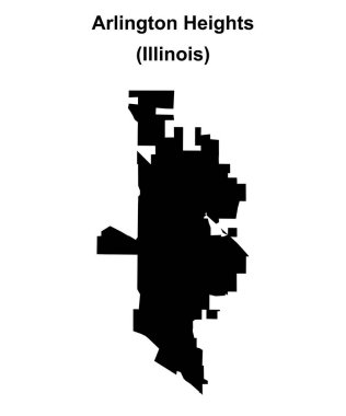 Arlington Heights (Illinois) boş ana hat haritası