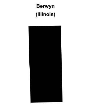 Berwyn (Illinois) boş ana hat haritası