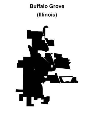 Buffalo Grove (Illinois) boş ana hat haritası