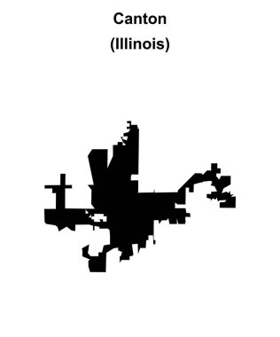 Canton (Illinois) boş ana hat haritası