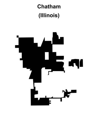 Chatham (Illinois) boş ana hat haritası