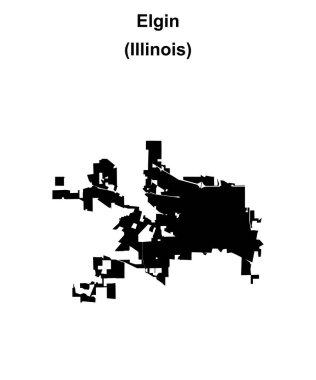 Elgin (Illinois) boş ana hat haritası