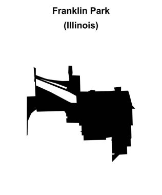 Franklin Parkı (Illinois) boş ana hat haritası