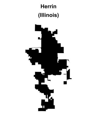 Herrin (Illinois) boş ana hat haritası