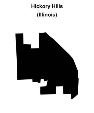 Hickory Hills (Illinois) boş ana hat haritası