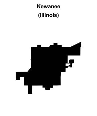 Kewanee (Illinois) boş ana hat haritası
