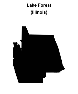 Lake Forest (Illinois) boş ana hat haritası
