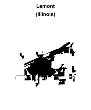 Lemont (Illinois) boş ana hat haritası