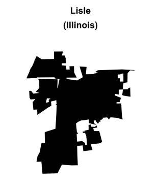 Lisle (Illinois) boş ana hat haritası