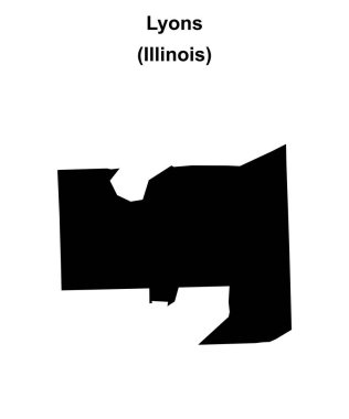 Lyons (Illinois) boş ana hat haritası