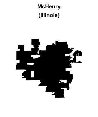 McHenry (Illinois) boş ana hat haritası