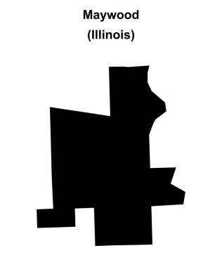 Maywood (Illinois) boş ana hat haritası